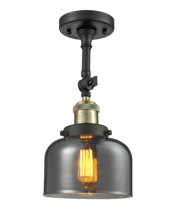 Innovations Lighting Large Bell 1 Light Semi-Flush Mount Part Of The Franklin Restoration Collection 201F-BAB-G73