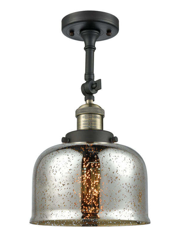 Innovations Lighting Large Bell 1 Light Semi-Flush Mount Part Of The Franklin Restoration Collection 201F-BAB-G78