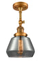 Innovations Lighting Fulton 1 Light Semi-Flush Mount Part Of The Franklin Restoration Collection 201F-BB-G173