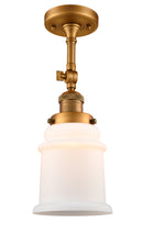 Innovations Lighting Canton 1 Light Semi-Flush Mount Part Of The Franklin Restoration Collection 201F-BB-G181