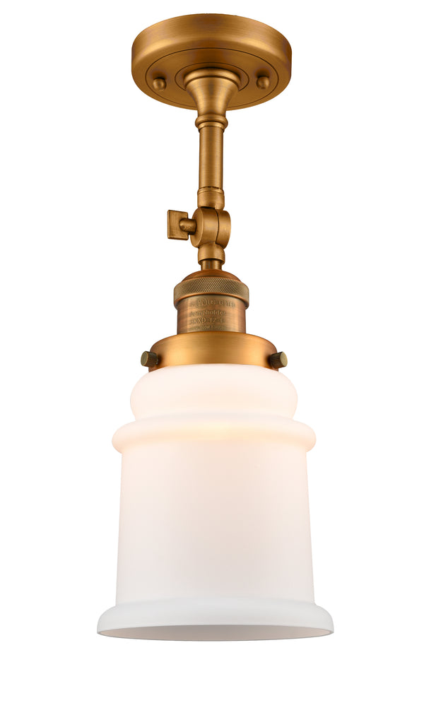 Innovations Lighting Canton 1 Light Semi-Flush Mount Part Of The Franklin Restoration Collection 201F-BB-G181-LED