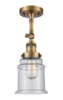 Innovations Lighting Canton 1 Light Semi-Flush Mount Part Of The Franklin Restoration Collection 201F-BB-G184