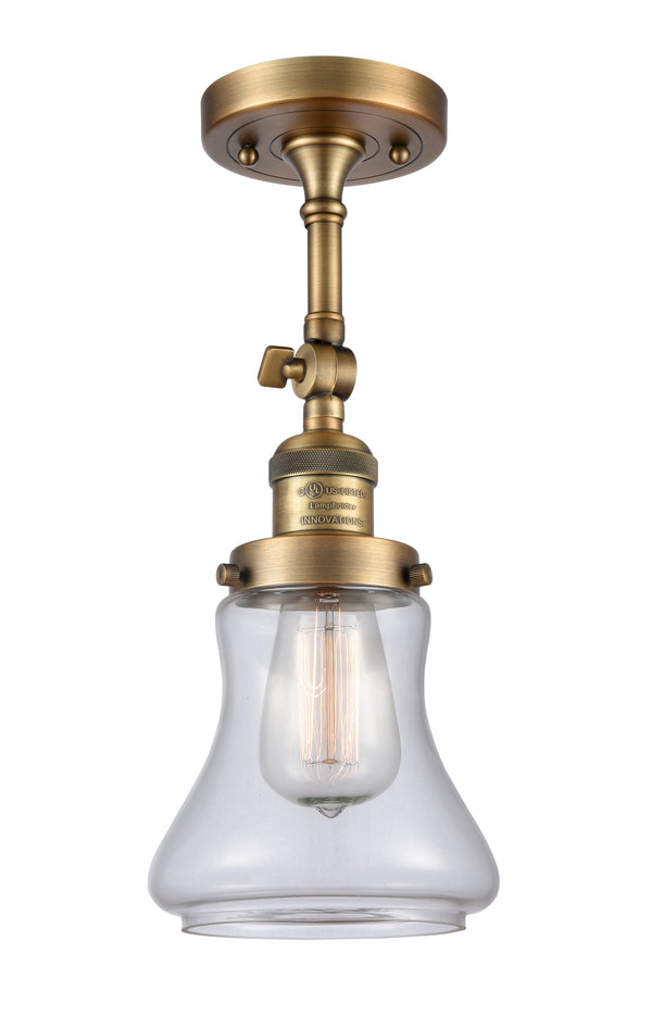 Innovations Lighting Bellmont 1 Light Semi-Flush Mount Part Of The Franklin Restoration Collection 201F-BB-G192