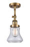 Innovations Lighting Bellmont 1 Light Semi-Flush Mount Part Of The Franklin Restoration Collection 201F-BB-G192-LED