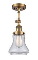 Innovations Lighting Bellmont 1 Light Semi-Flush Mount Part Of The Franklin Restoration Collection 201F-BB-G194-LED