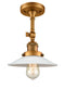 Innovations Lighting Halophane 1 Light Semi-Flush Mount Part Of The Franklin Restoration Collection 201F-BB-G1-LED