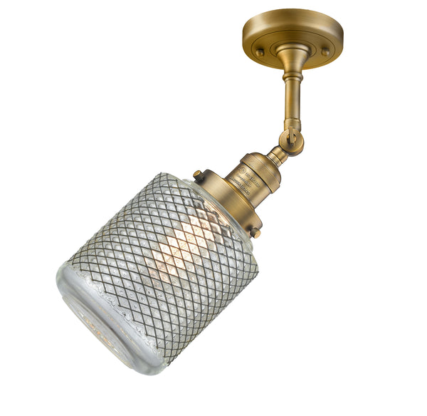 Innovations Lighting Stanton 1 Light Semi-Flush Mount Part Of The Franklin Restoration Collection 201F-BB-G262