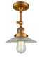 Innovations Lighting Halophane 1 Light Semi-Flush Mount Part Of The Franklin Restoration Collection 201F-BB-G2-LED