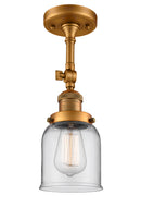 Innovations Lighting Small Bell 1 Light Semi-Flush Mount Part Of The Franklin Restoration Collection 201F-BB-G52