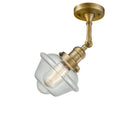 Innovations Lighting Small Oxford 1 Light Semi-Flush Mount Part Of The Franklin Restoration Collection 201F-BB-G534-LED