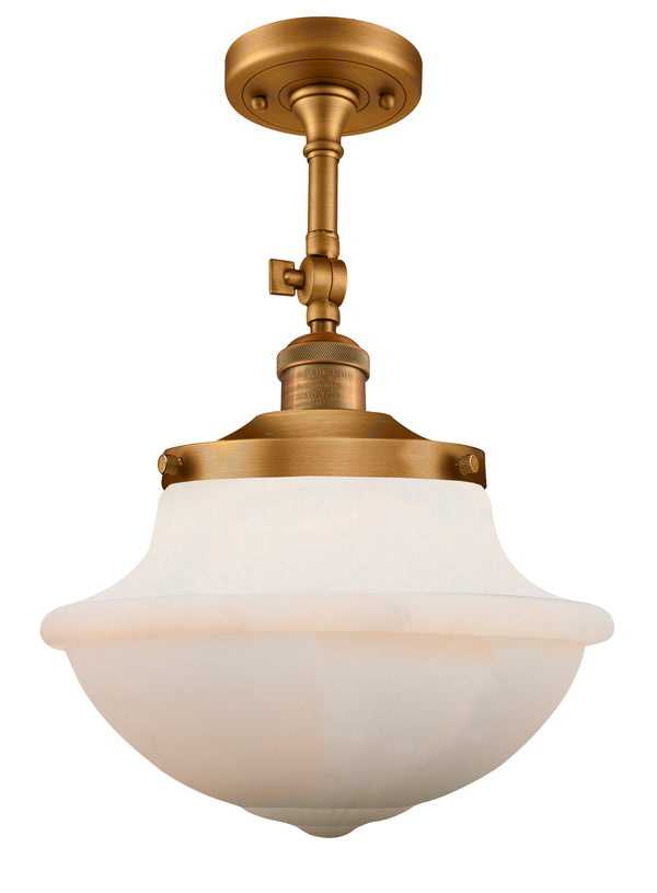 Innovations Lighting Oxford 1 Light 11.75" Semi-Flush Mount 201F-BB-G541