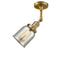 Innovations Lighting Small Bell 1 Light Semi-Flush Mount Part Of The Franklin Restoration Collection 201F-BB-G58-LED