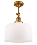 Innovations Lighting X-Large Bell 1 Light Semi-Flush Mount Part Of The Franklin Restoration Collection 201F-BB-G71-L