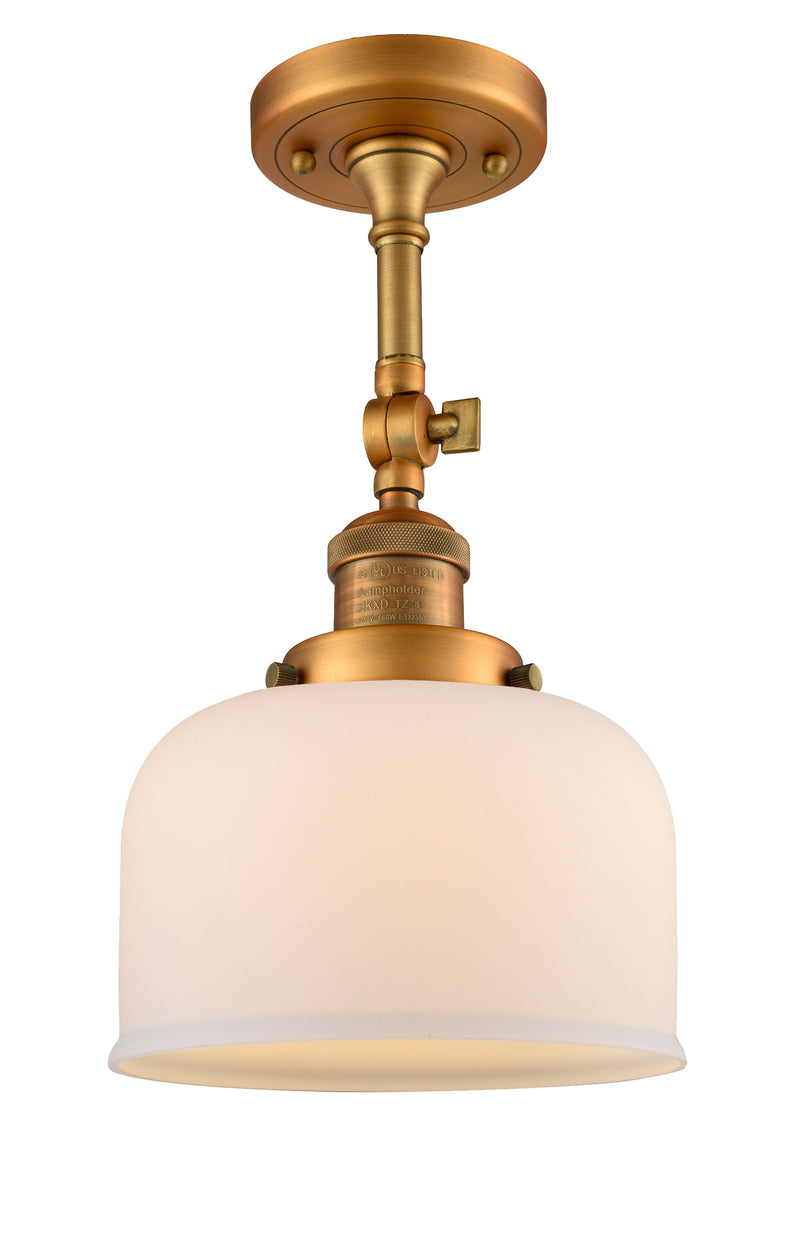 Innovations Lighting Large Bell 1 Light Semi-Flush Mount Part Of The Franklin Restoration Collection 201F-BB-G71-LED