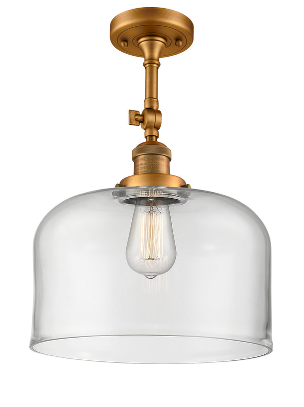 Innovations Lighting X-Large Bell 1 Light Semi-Flush Mount Part Of The Franklin Restoration Collection 201F-BB-G72-L