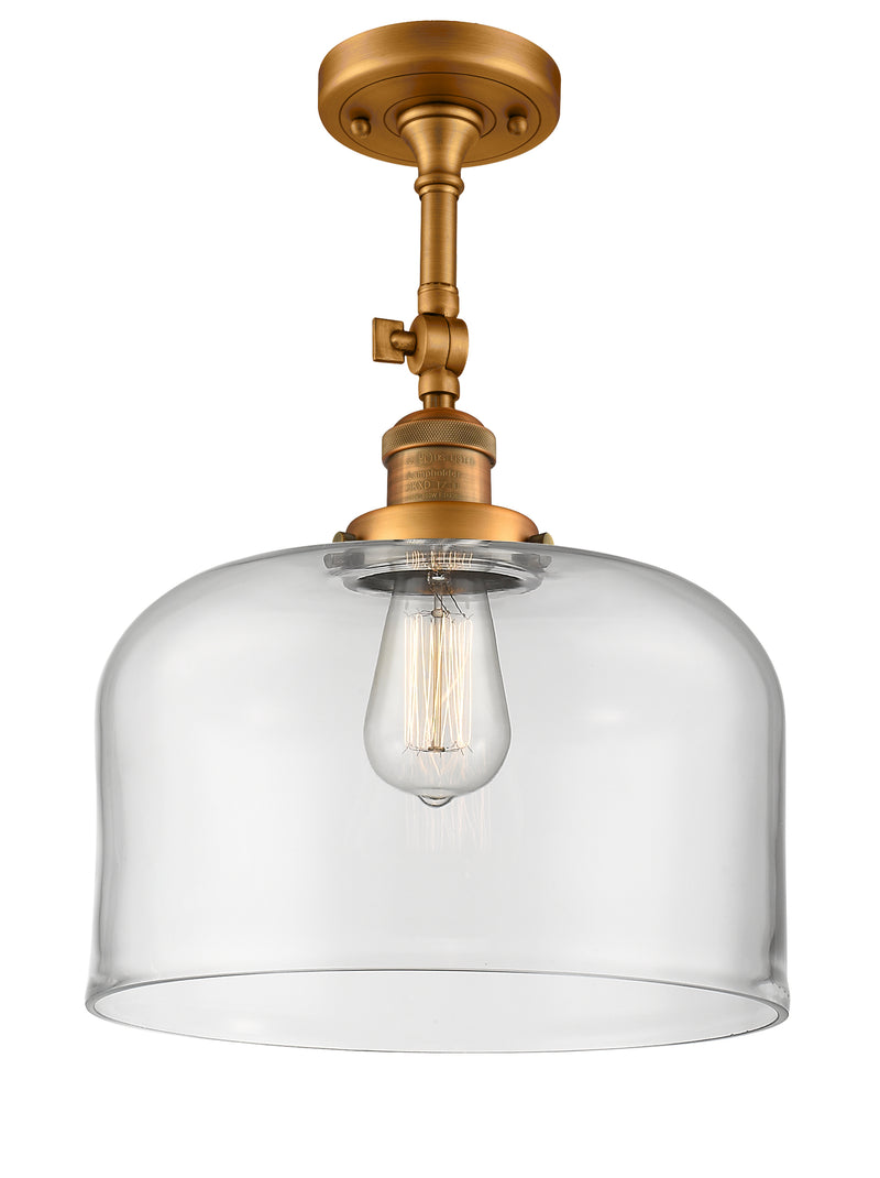 Innovations Lighting X-Large Bell 1 Light Semi-Flush Mount Part Of The Franklin Restoration Collection 201F-BB-G72-L