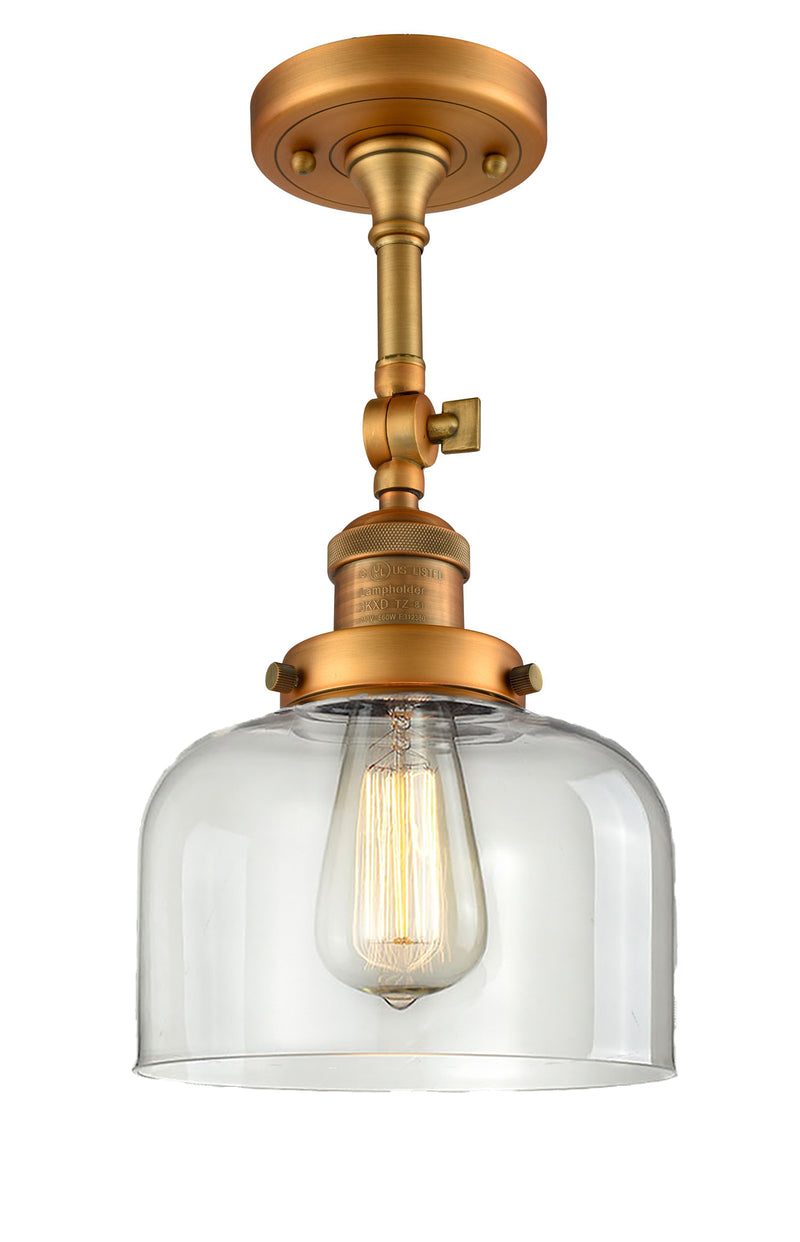 Innovations Lighting Large Bell 1 Light Semi-Flush Mount Part Of The Franklin Restoration Collection 201F-BB-G72-LED