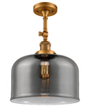 Innovations Lighting X-Large Bell 1 Light Semi-Flush Mount Part Of The Franklin Restoration Collection 201F-BB-G73-L-LED