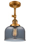 Innovations Lighting Large Bell 1 Light Semi-Flush Mount Part Of The Franklin Restoration Collection 201F-BB-G73-LED