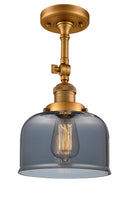 Innovations Lighting Large Bell 1 Light Semi-Flush Mount Part Of The Franklin Restoration Collection 201F-BB-G73