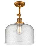 Innovations Lighting X-Large Bell 1 Light Semi-Flush Mount Part Of The Franklin Restoration Collection 201F-BB-G74-L-LED