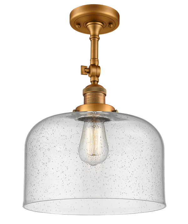 Innovations Lighting X-Large Bell 1 Light Semi-Flush Mount Part Of The Franklin Restoration Collection 201F-BB-G74-L