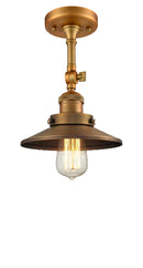 Innovations Lighting Railroad 1 Light Semi-Flush Mount Part Of The Franklin Restoration Collection 201F-BB-M4