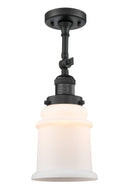 Innovations Lighting Canton 1 Light Semi-Flush Mount Part Of The Franklin Restoration Collection 201F-BK-G181-LED