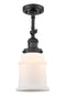 Innovations Lighting Canton 1 Light Semi-Flush Mount Part Of The Franklin Restoration Collection 201F-BK-G181-LED