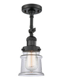 Innovations Lighting Small Canton 1 Light Semi-Flush Mount Part Of The Franklin Restoration Collection 201F-BK-G182S