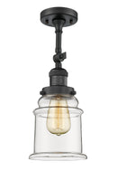 Innovations Lighting Canton 1 Light Semi-Flush Mount Part Of The Franklin Restoration Collection 201F-BK-G182-LED