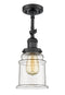 Innovations Lighting Canton 1 Light Semi-Flush Mount Part Of The Franklin Restoration Collection 201F-BK-G182-LED