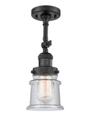 Innovations Lighting Small Canton 1 Light Semi-Flush Mount Part Of The Franklin Restoration Collection 201F-BK-G184S-LED