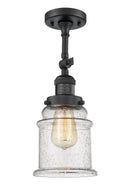 Innovations Lighting Canton 1 Light Semi-Flush Mount Part Of The Franklin Restoration Collection 201F-BK-G184-LED