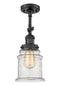 Innovations Lighting Canton 1 Light Semi-Flush Mount Part Of The Franklin Restoration Collection 201F-BK-G184-LED