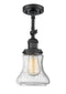 Innovations Lighting Bellmont 1 Light Semi-Flush Mount Part Of The Franklin Restoration Collection 201F-BK-G194