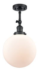 Innovations Lighting Beacon 1 Light 10" Semi-Flush Mount 201F-BK-G201-10-LED