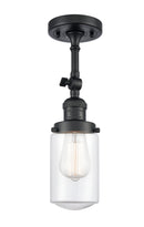 Innovations Lighting Dover 1 Light Semi-Flush Mount Part Of The Franklin Restoration Collection 201F-BK-G312