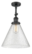 Innovations Lighting X-Large Cone 1 Light Semi-Flush Mount Part Of The Franklin Restoration Collection 201F-BK-G44-L