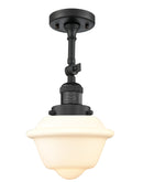 Innovations Lighting Small Oxford 1 Light Semi-Flush Mount Part Of The Franklin Restoration Collection 201F-BK-G531