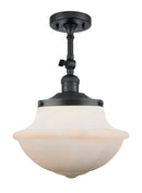 Innovations Lighting Oxford 1 Light 11.75" Semi-Flush Mount 201F-BK-G541