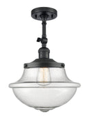 Innovations Lighting Oxford 1 Light 11.75" Semi-Flush Mount 201F-BK-G544