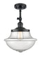 Innovations Lighting Oxford 1 Light 11.75" Semi-Flush Mount 201F-BK-G544