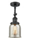 Innovations Lighting Small Bell 1 Light Semi-Flush Mount Part Of The Franklin Restoration Collection 201F-BK-G58