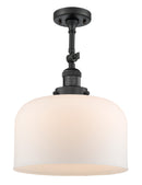 Innovations Lighting X-Large Bell 1 Light Semi-Flush Mount Part Of The Franklin Restoration Collection 201F-BK-G71-L