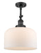 Innovations Lighting X-Large Bell 1 Light Semi-Flush Mount Part Of The Franklin Restoration Collection 201F-BK-G71-L