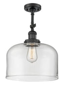 Innovations Lighting X-Large Bell 1 Light Semi-Flush Mount Part Of The Franklin Restoration Collection 201F-BK-G72-L