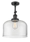 Innovations Lighting X-Large Bell 1 Light Semi-Flush Mount Part Of The Franklin Restoration Collection 201F-BK-G72-L