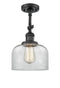 Innovations Lighting Large Bell 1 Light Semi-Flush Mount Part Of The Franklin Restoration Collection 201F-BK-G72