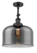 Innovations Lighting X-Large Bell 1 Light Semi-Flush Mount Part Of The Franklin Restoration Collection 201F-BK-G73-L